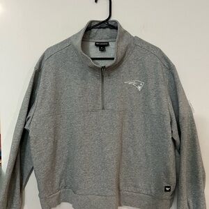 Women's Gray Quarter-Zip Sweatshirt